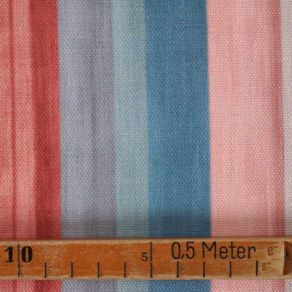 Dekostoff Halbpanama Streifen pastell